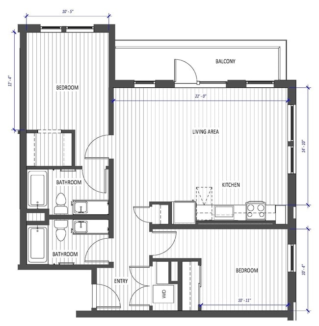 Floorplan - Hyas Point Apartments