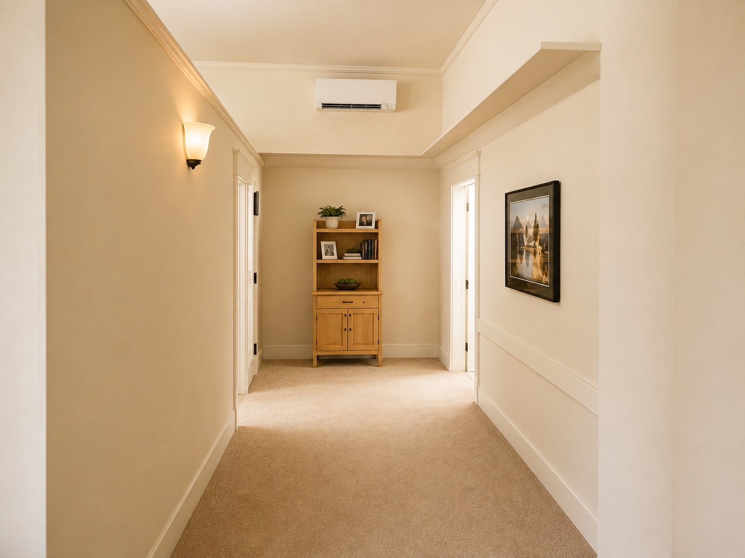 Hallway in Apartment. Mini Split Air Conditioning and Heat - 2971 Mumbarto Ave