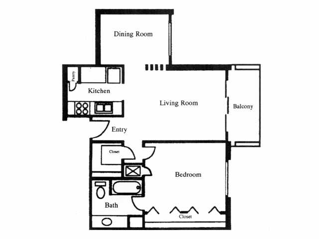 1x1 sqft 818 - ASHTON PLACE APARTMENTS