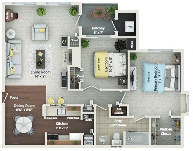 Floorplan - Village Club on Franklin