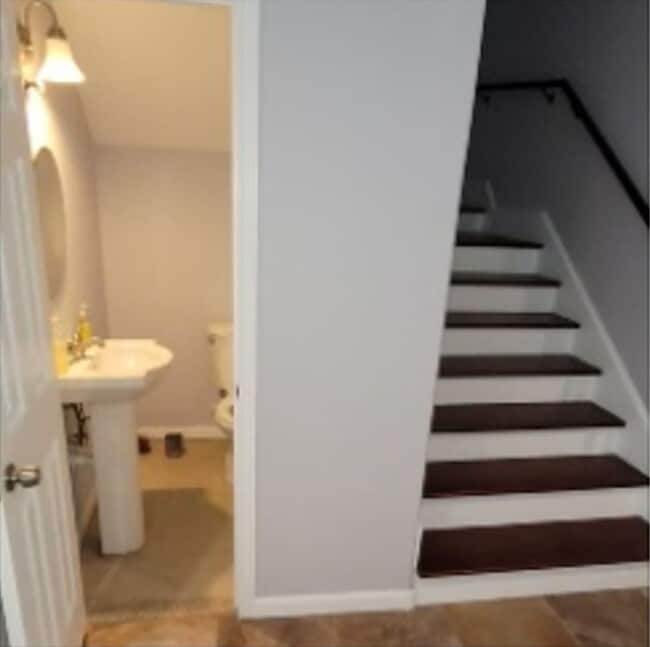 washroom with stairs - 2530 S Sacramento Ave
