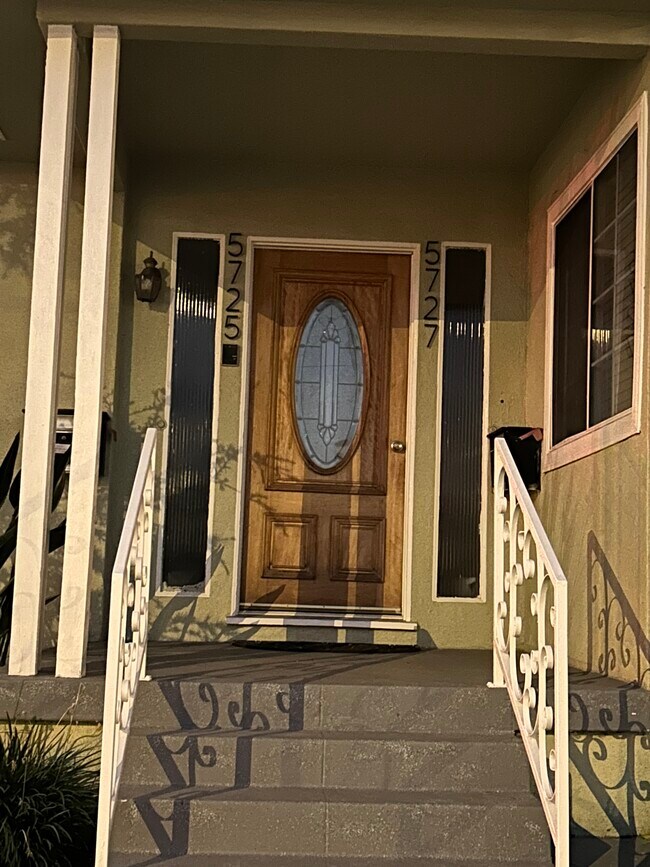 Front entry door - 5725 S Corning Ave