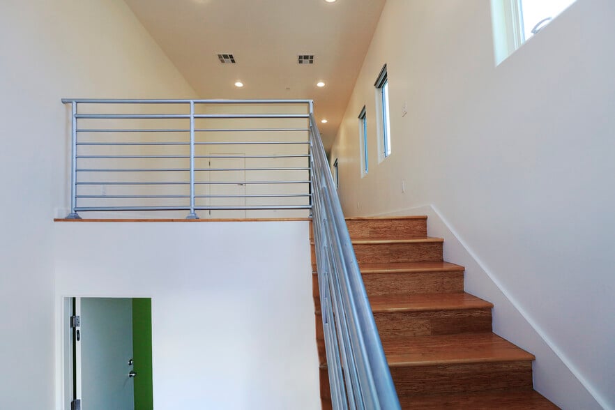 Entrance Door to Garage and Staircase to Living Room - 741 Wilcox Ave