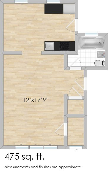 Floorplan - 432-438 N. Austin Blvd.