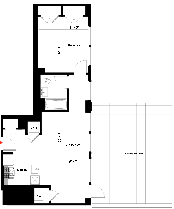 1 (Terrace) - Gantry Park Landing