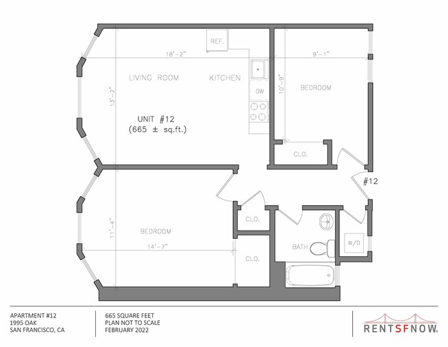 Floorplan - Oak Shrader Apartments