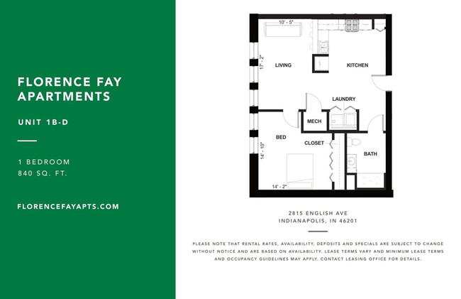 Floorplan - Florence Fay School Senior Apartments