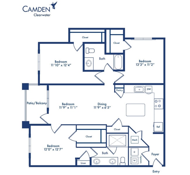 Floorplan - Camden Clearwater