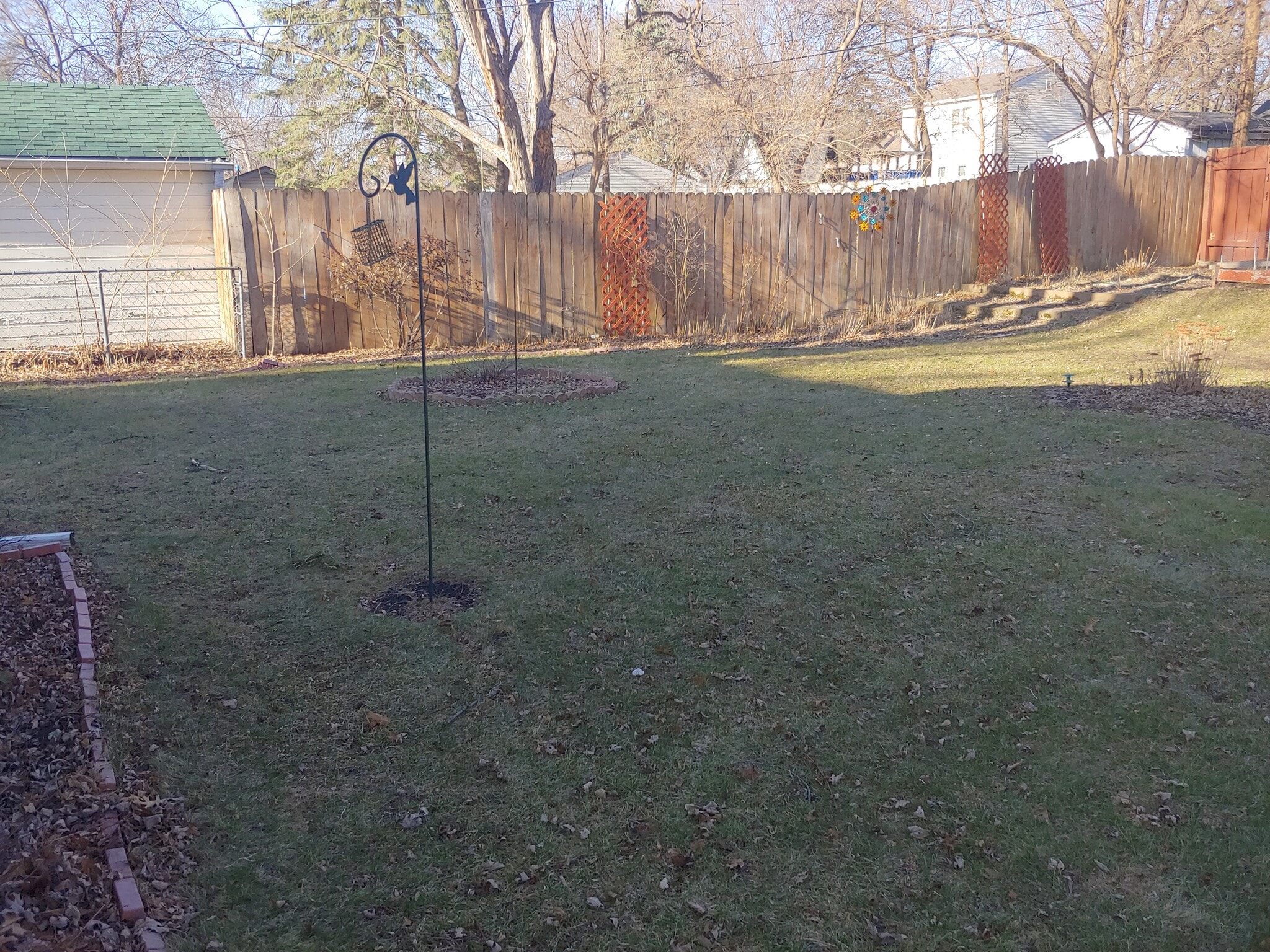 Backyard, facing north. - 7415 1st Ave S