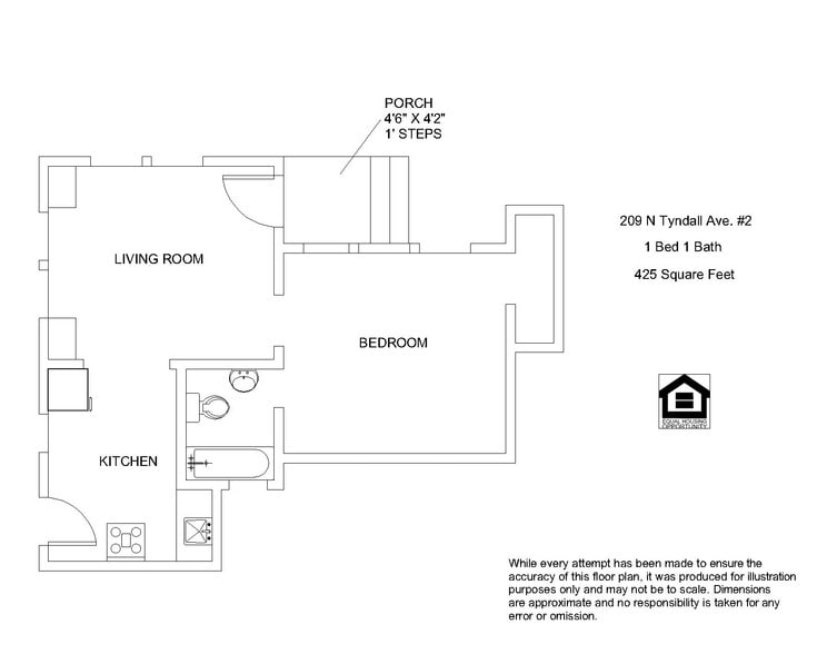 Floorplan - 209 N Tyndall Ave
