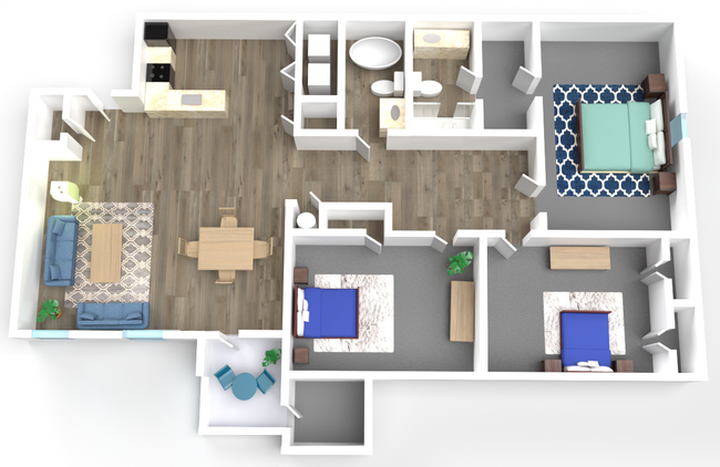 Floorplan - Foxcroft Apartments