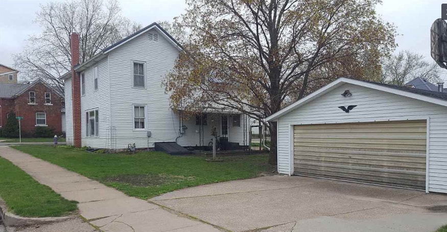 House - Rear (Garage has been painted gray) - 702 S 1st St