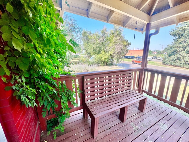 Relax and unwind in this serene patio setting, perfect for peaceful mornings or cozy evenings. - Barnum Park