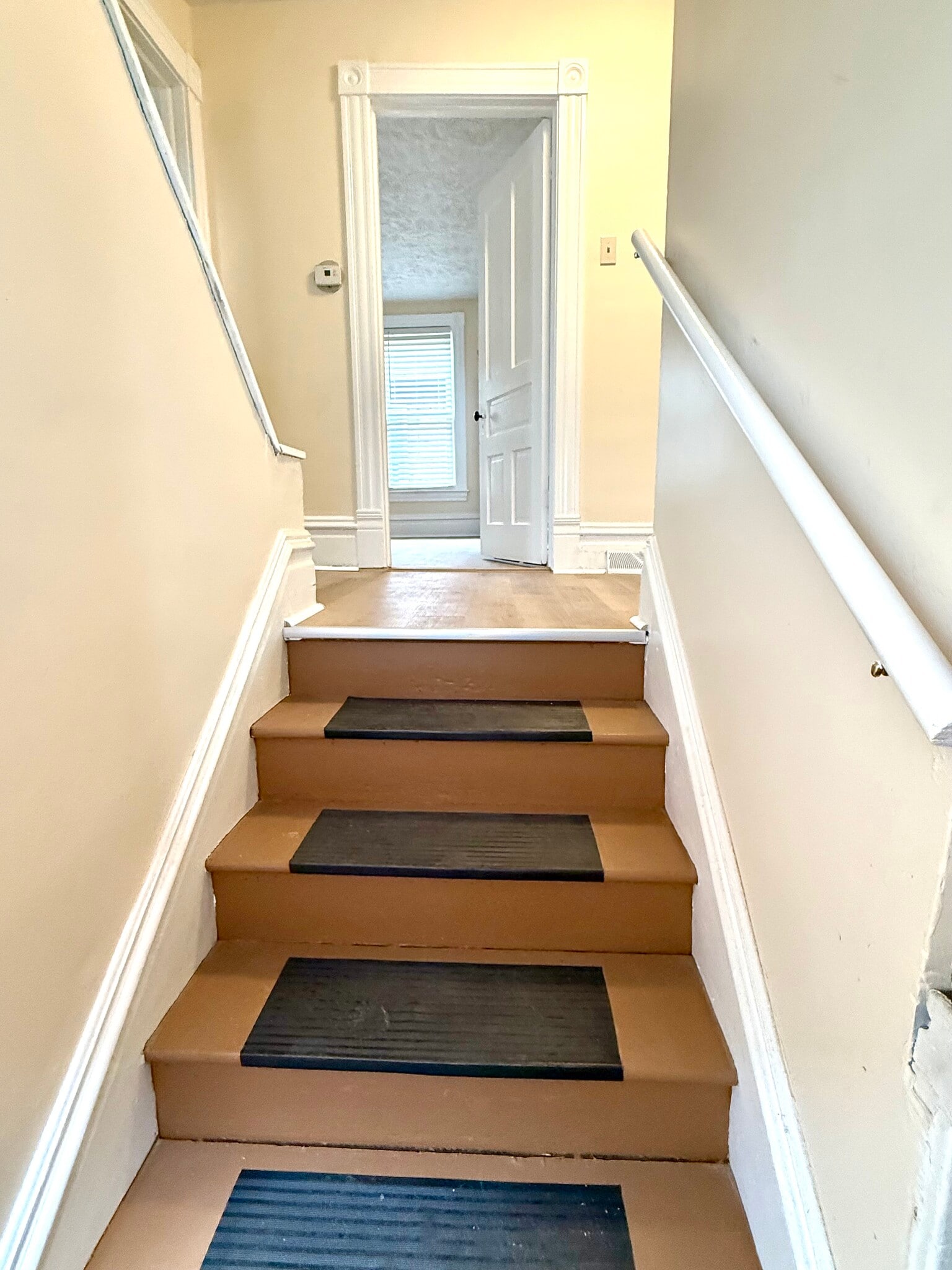 Stairs from landing to main floor - 1054 Vance Ave