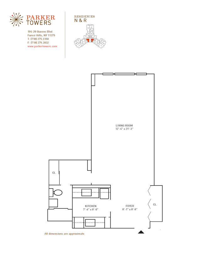 Floorplan - Parker Towers