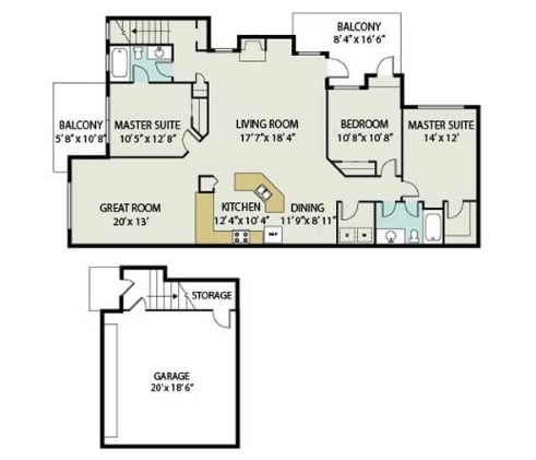 Floorplan - Inverness Apartments