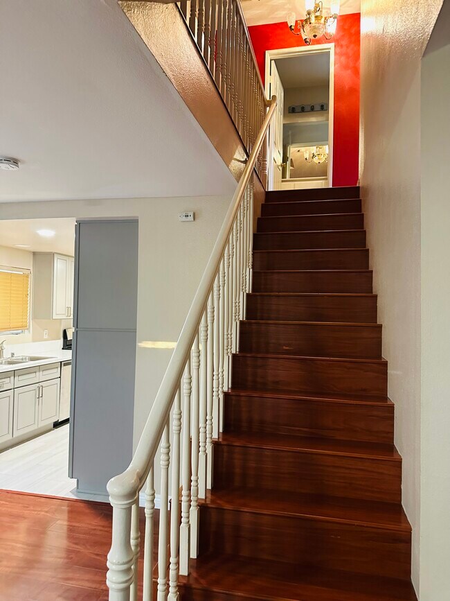 Stairway to 2nd floor - 555 W Lemon Ave