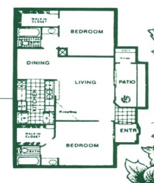 2BR/2BA - Greenbriar Park North