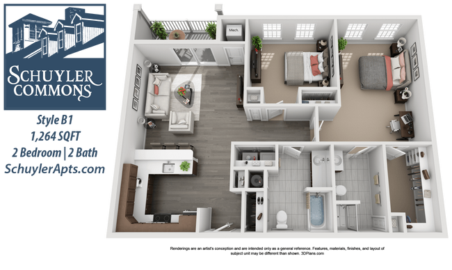 Floorplan - Schuyler Commons