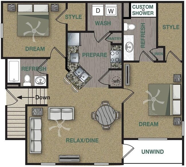 Floorplan - Stonepost Crossing Apartments