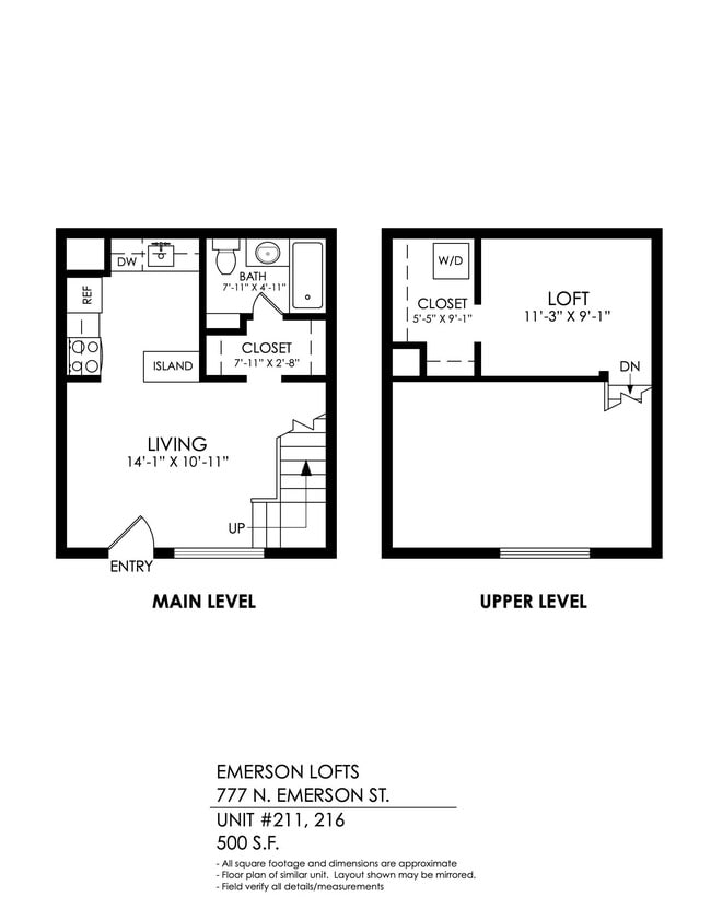 Floorplan - Emerson Lofts