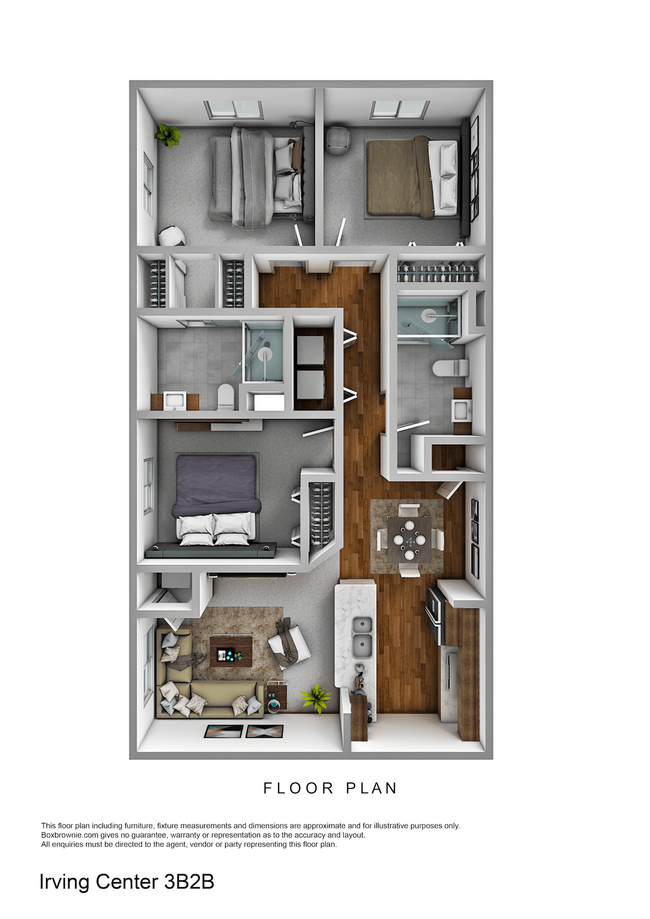 Floorplan - Irving Center Apartments