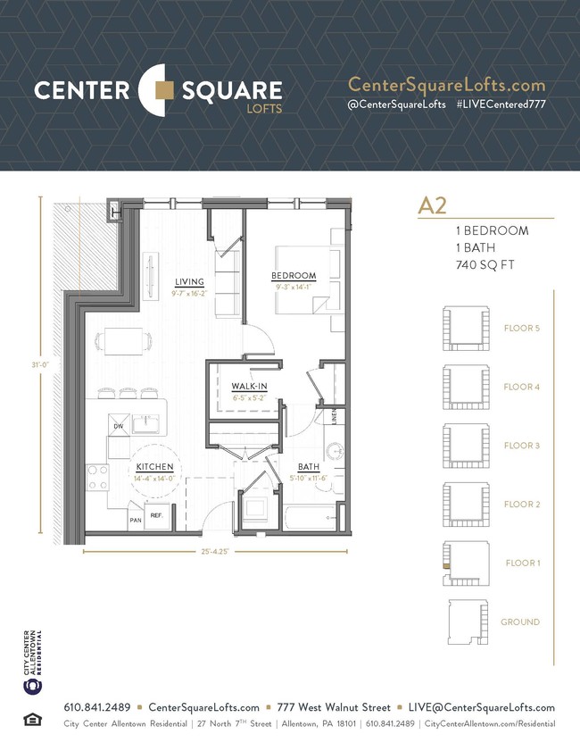 Floorplan - Center Square Lofts West