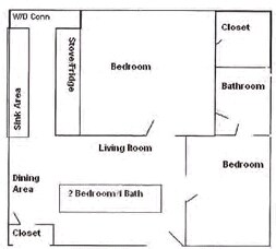 2BR/1BA - Briargrove Apartments
