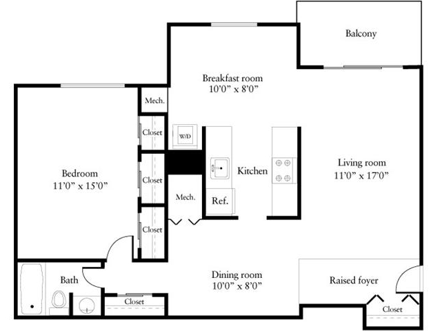 Floorplan - eaves Tysons Corner