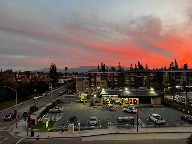 Sunset view from balcony - 1445 Fruitdale Ave