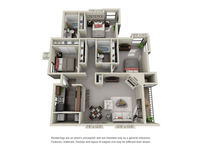 Floorplan - Waverly Gardens Apartments