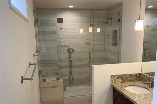 Two person shower with seat - 2102 Neilson Way