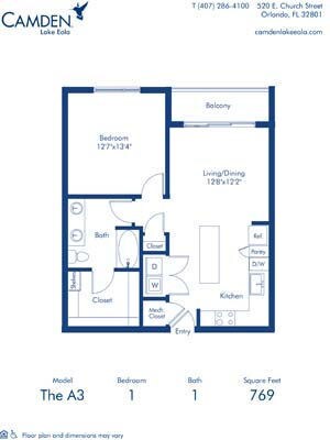 Floorplan - Camden Lake Eola