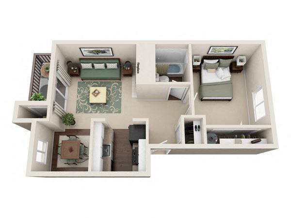 Floorplan - Copperstone Apartment Homes