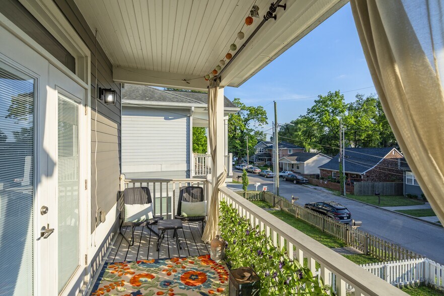 3rd Bedroom walk out Balcony with Privacy curtains - 1922 14th Ave N