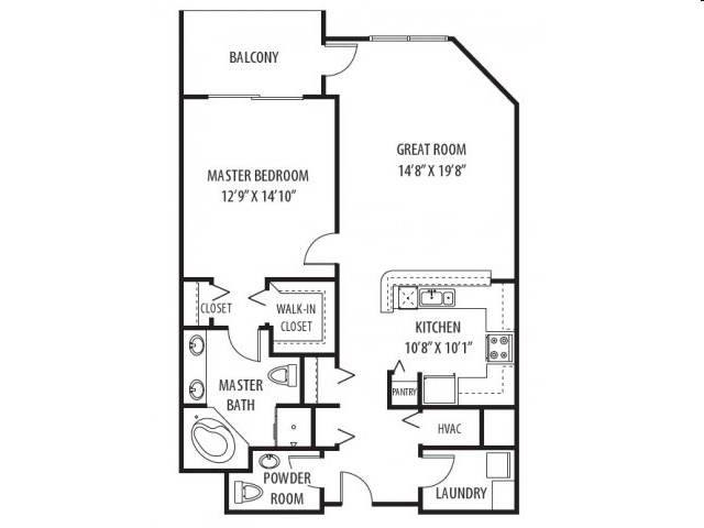 1BR/1BA - Two Itasca Place