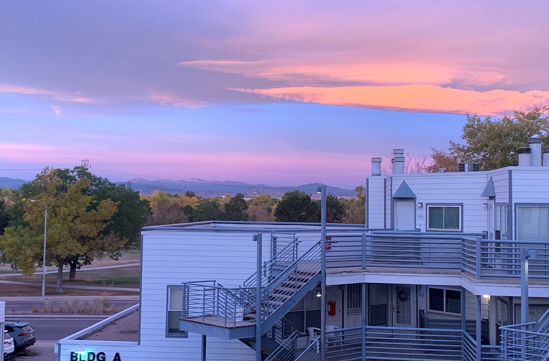 Sunset Outside Front Door - 1226 S Monaco Pky