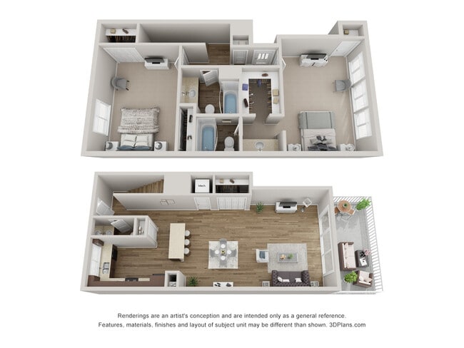 2 Bed 2.5 Bath Townhome - Mirela North