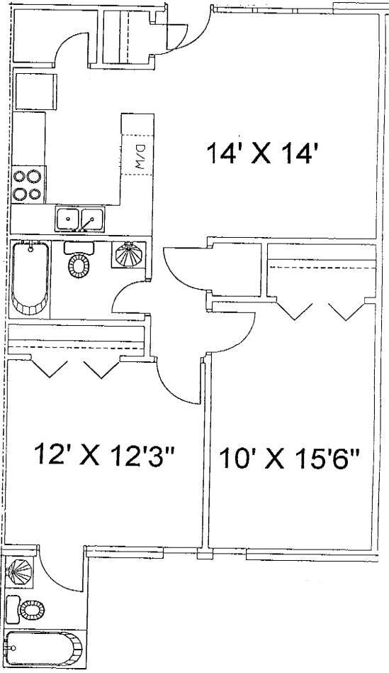 2BR/2BA - The Vue at Glenn