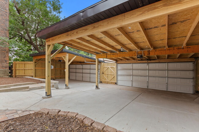 Parking space in secured garageport - 916 Hickory St