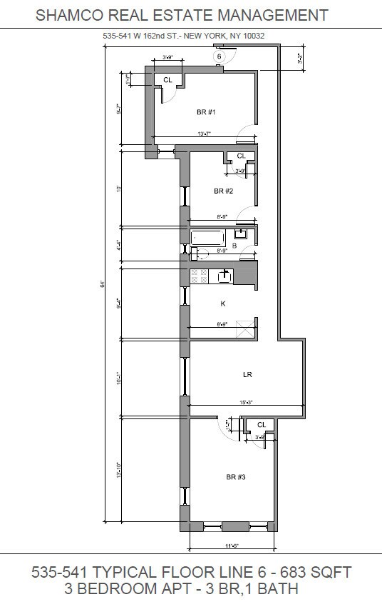 Shamco Apartments 535 W 162nd St 535537 W 162nd St New York NY 10032