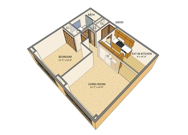 Floorplan - Berkley Manor Apartments