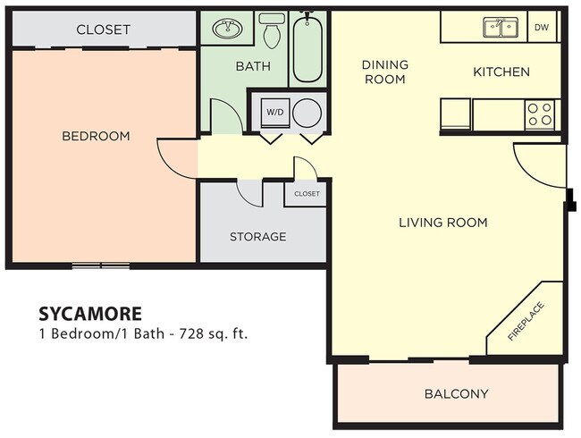 Floorplan - Oakwood Trail Apartments