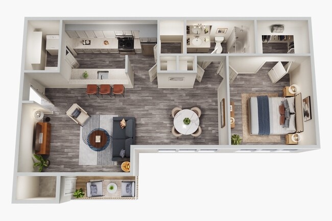 A1 - 1 Bed 1 Bath - Rise Stone Gate