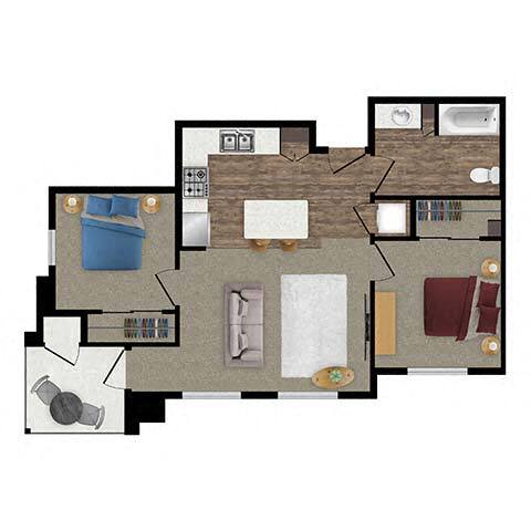 Floorplan - Loma Villas Apartments