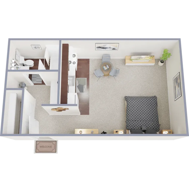 450 square foot studio apartment - Pine Crest