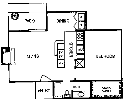 1BR/1BA - Cedar Ridge