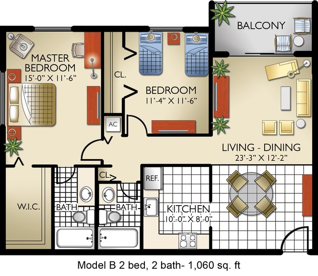 Model B - Lago Club Apartments