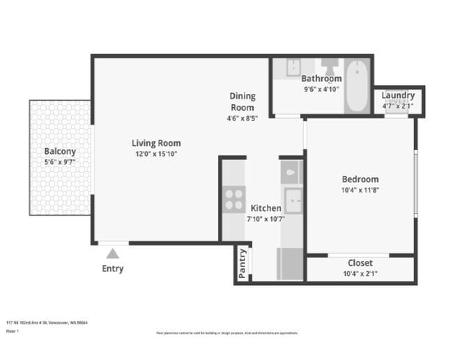 Floorplan - Images Garden View Apartments