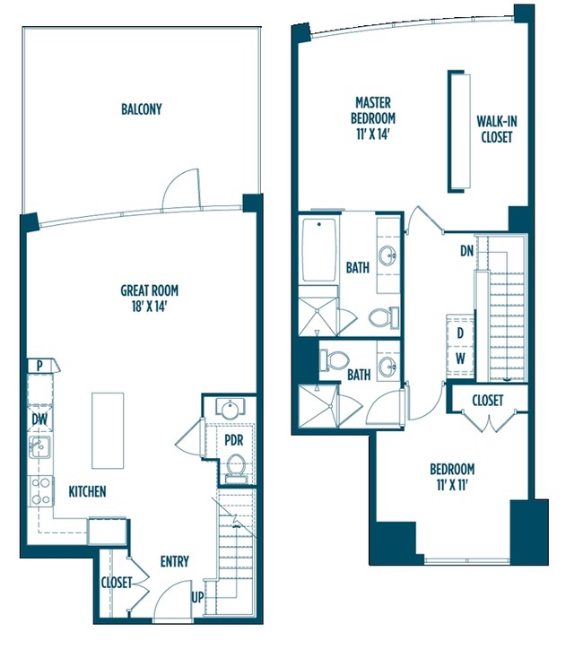 2BR/2.5BA I 1260 sqft - Foundry Lofts